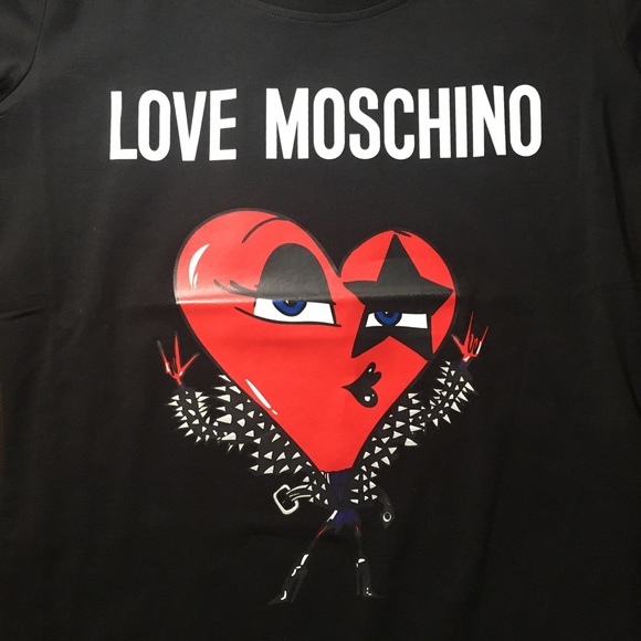 NWT Love Moschino women’s T-shirt in size US 8 - Picture 5 of 8